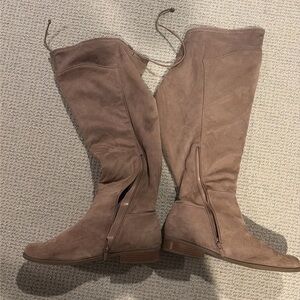 Flat Stretch Over the Knee Boots Size 12W